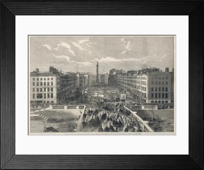 Framed Print : O connell St Foundations Framed Print : O connell St Foundations