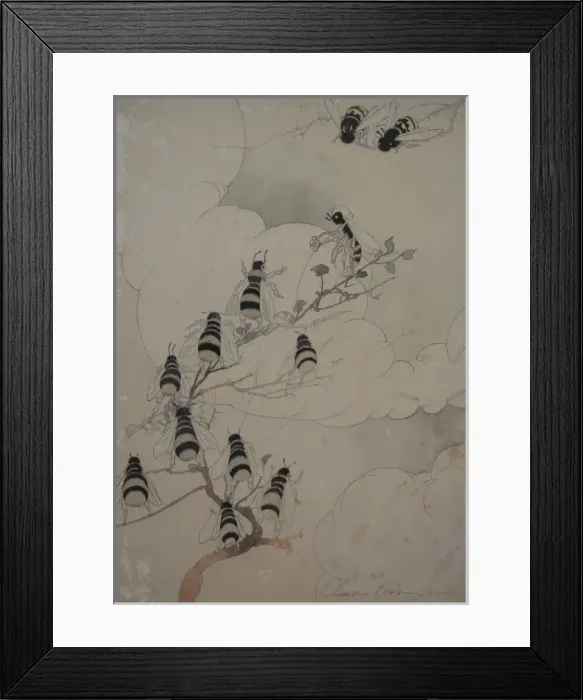 Framed Print : Bees by Charles Robinson, 1912 Framed Print : Bees by Charles Robinson, 1912