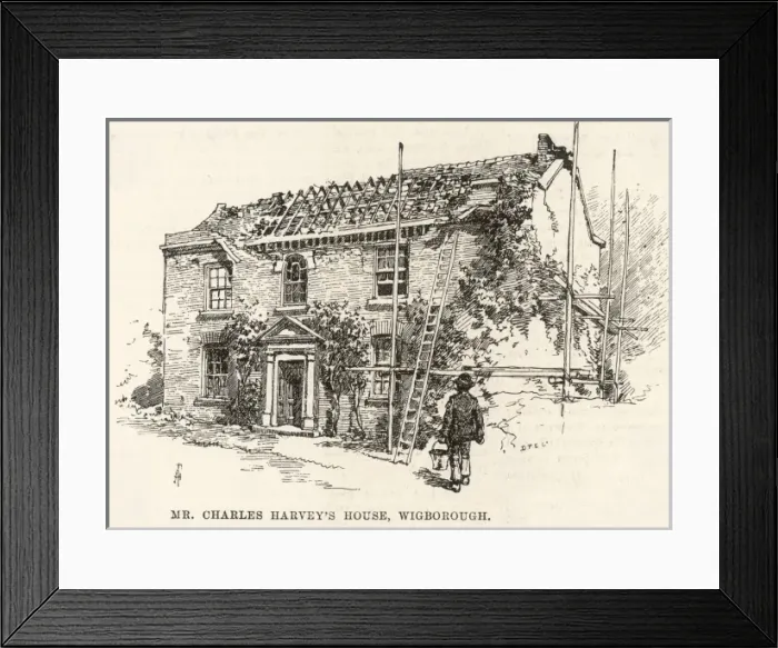 Framed Print : Earthquake in Uk 1884 Framed Print : Earthquake in Uk 1884