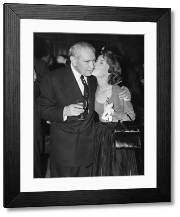 Framed Print : Petula Clark and Max Factor Framed Print : Petula Clark and Max Factor
