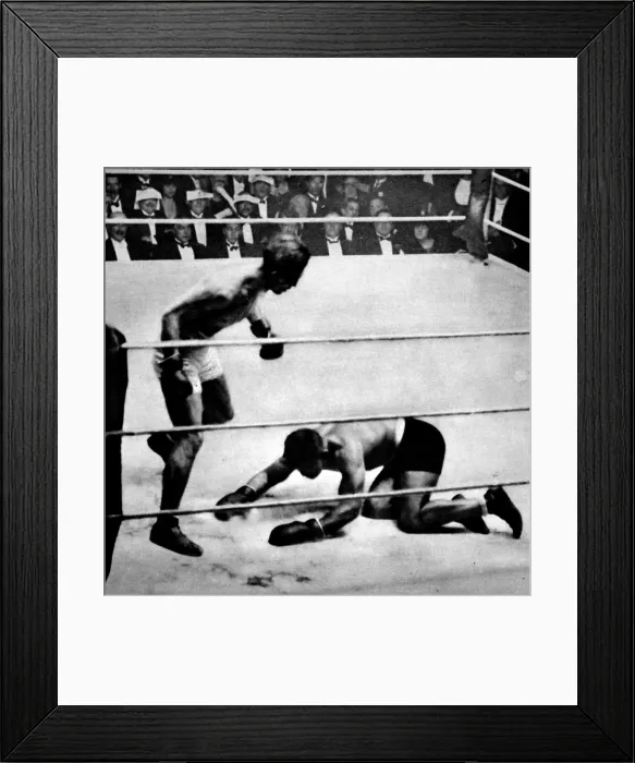 Framed Print : The Carpentier-Beckett Fight, 1919 Framed Print : The Carpentier-Beckett Fight, 1919