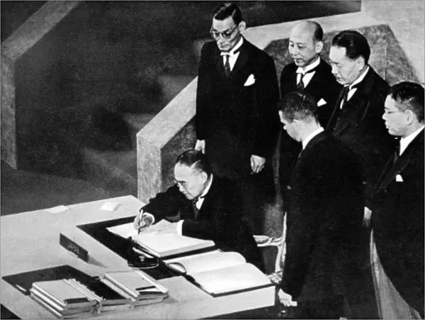 The Signing of the Japanese Peace Treaty, San Francisco, 195