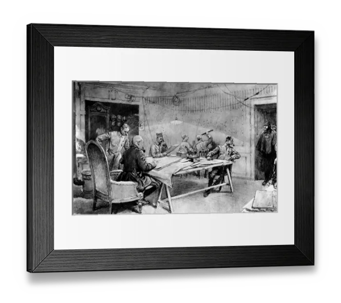 Framed Print : French Artillery Headquarters; First World War, 1916 Framed Print : French Artillery Headquarters; First World War, 1916