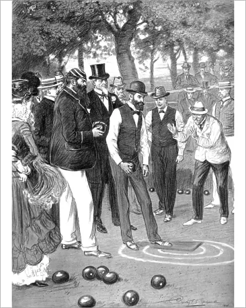 Match of Bowls at Crystal Palace, London, 1901
