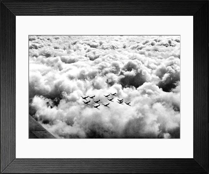 Framed Print : Hawker Hurricanes in formation; Second World War, 1940 Framed Print : Hawker Hurricanes in formation; Second World War, 1940