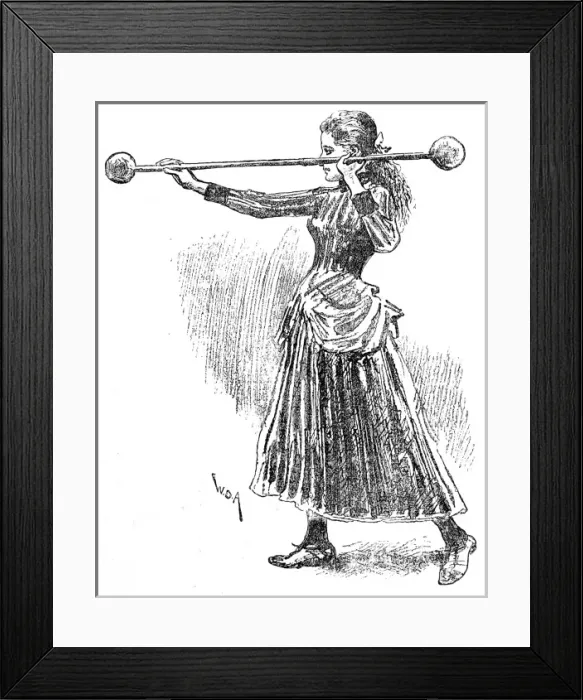 Framed Print : Bar-bell exercise at a Gymnasium, London, 1888 Framed Print : Bar-bell exercise at a Gymnasium, London, 1888