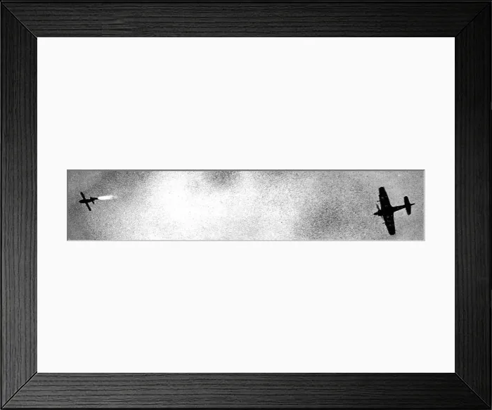 Framed Print : RAF fighter chasing a V-1 Flying Bomb; Second World War, 1 Framed Print : RAF fighter chasing a V-1 Flying Bomb; Second World War, 1