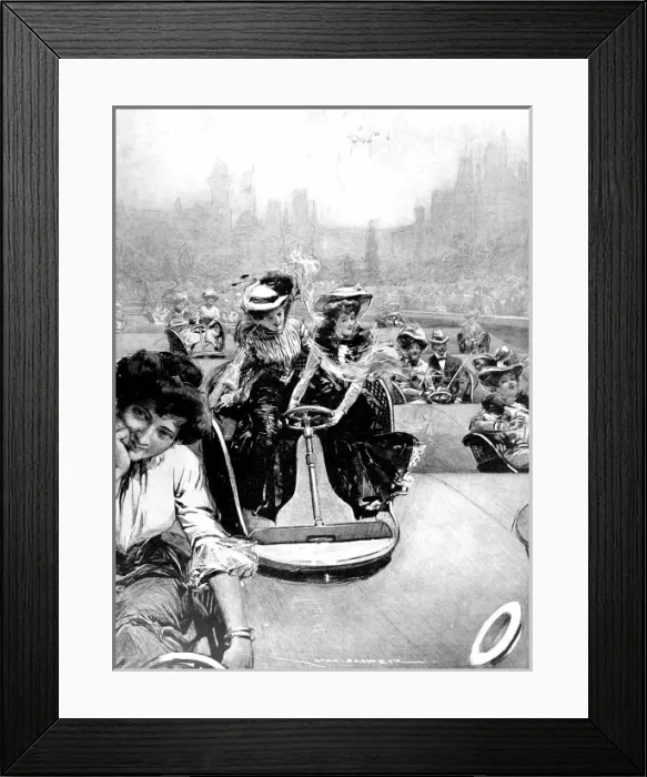 Framed Print : The Witching Waves Ride, White City, London, 1909 Framed Print : The Witching Waves Ride, White City, London, 1909