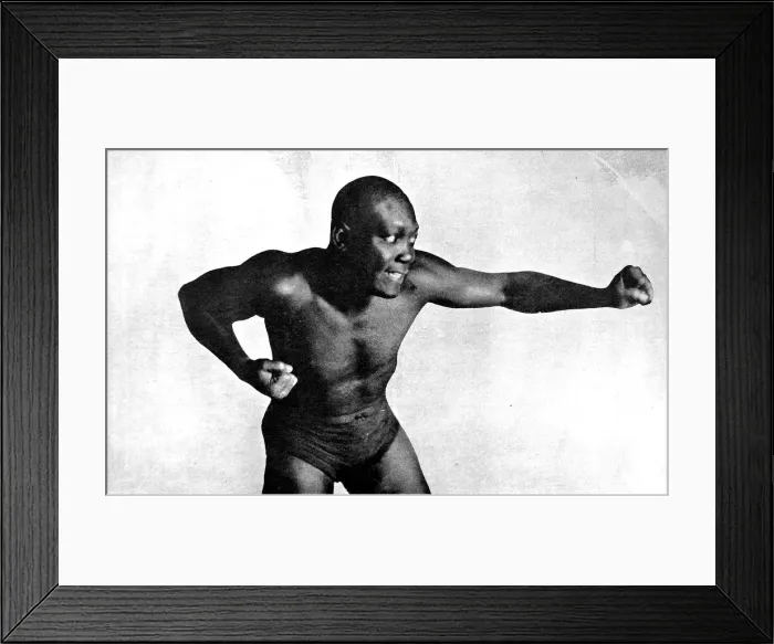 Framed Print : Jack Johnson (1878-1946) Framed Print : Jack Johnson (1878-1946)
