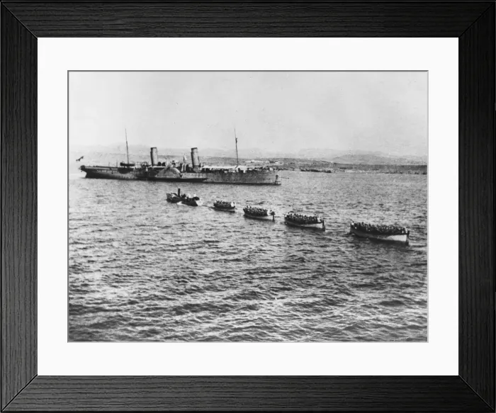 Framed Print : Disembarking in Mudros WWI Framed Print : Disembarking in Mudros WWI