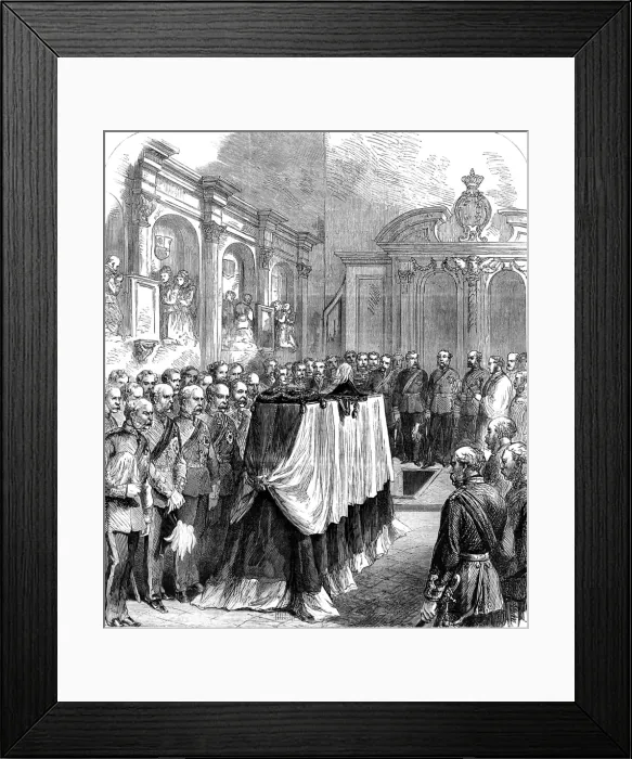 Framed Print : Funeral of Sir John Burgoyne, St. Peters Church, Tower of L Framed Print : Funeral of Sir John Burgoyne, St. Peters Church, Tower of L