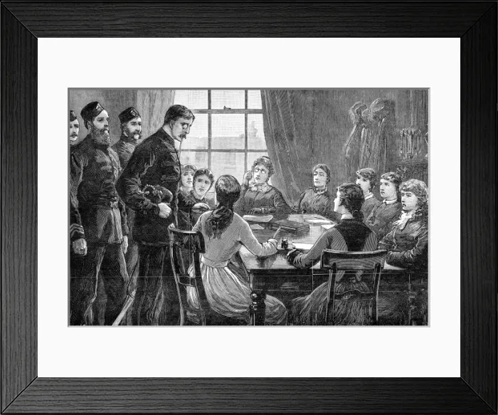 Framed Print : Ladies Land League meeting, Ireland Framed Print : Ladies Land League meeting, Ireland