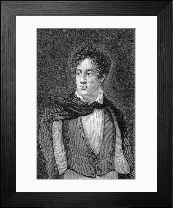 Framed Print : Lord Byron (1788-1824) Framed Print : Lord Byron (1788-1824)