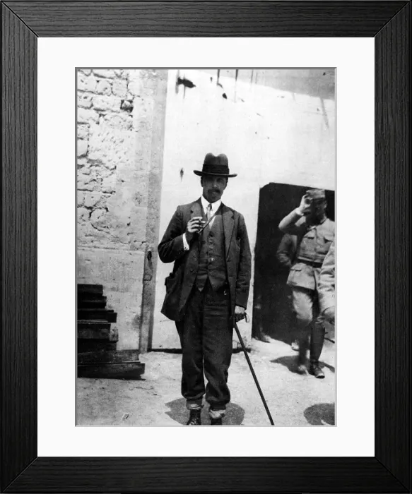 Framed Print : Arnold Bennett in France, 1915