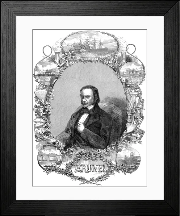 Framed Print : Isambard Kingdom Brunel, 1858 Framed Print : Isambard Kingdom Brunel, 1858