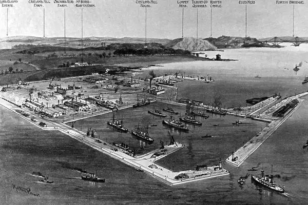 Rosyth Naval Base, Scotland, 1908