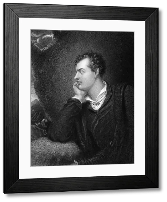 Framed Print : Lord Byron (1788-1824) Framed Print : Lord Byron (1788-1824)