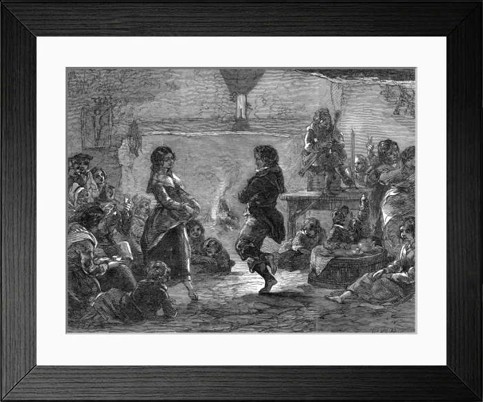 Framed Print : New Years Eve in an Irish Cabin Framed Print : New Years Eve in an Irish Cabin