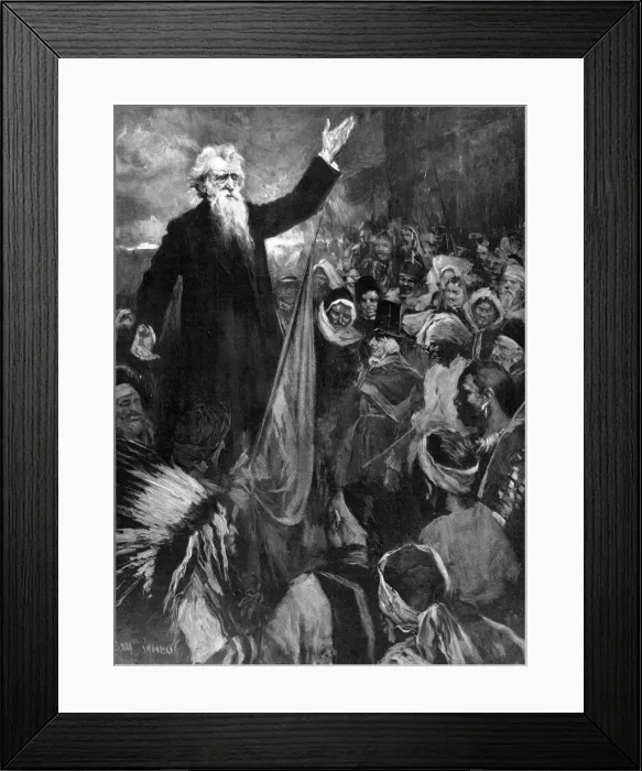 Framed Print : Rev. William Booth addressing a multi-national audience, 190 Framed Print : Rev. William Booth addressing a multi-national audience, 190