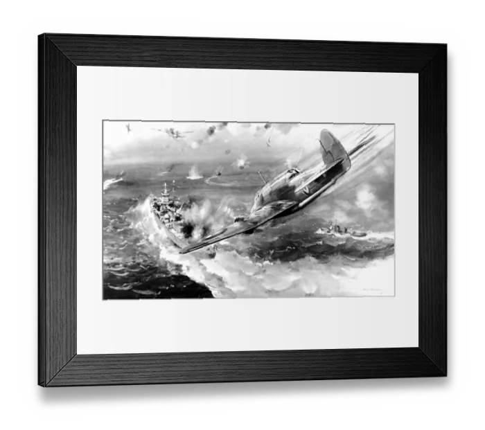 Framed Print : RAF Beauforts attacking the Battle-cruiser Scharnhorst Framed Print : RAF Beauforts attacking the Battle-cruiser Scharnhorst