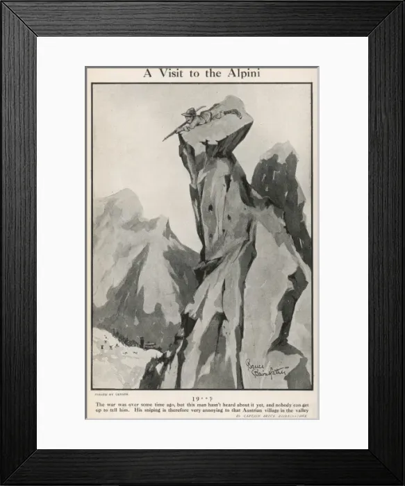 Framed Print : A Visit to the Alpini Framed Print : A Visit to the Alpini