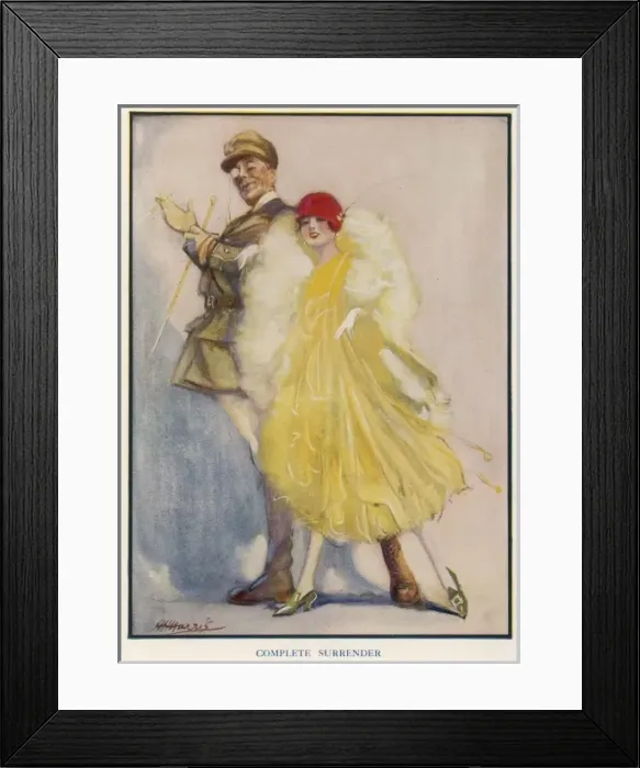 Framed Print : Complete Surrender by H. H. Harris Framed Print : Complete Surrender by H. H. Harris