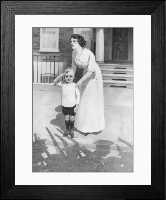 Framed Print : Daddys Regiment by Lawson Wood Framed Print : Daddys Regiment by Lawson Wood
