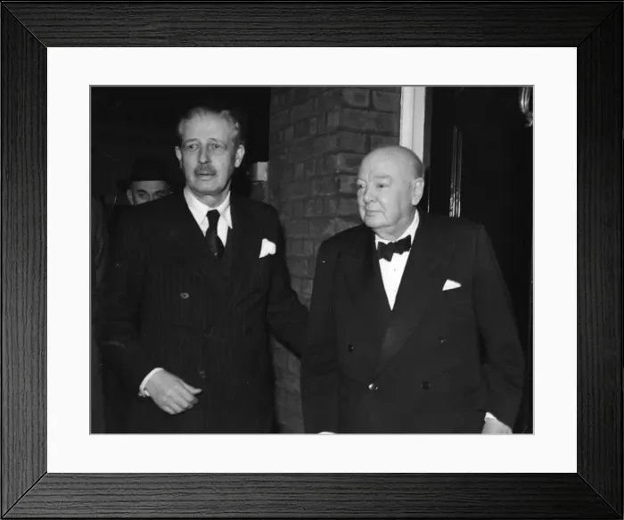 Framed Print : Churchill and Macmillan Framed Print : Churchill and Macmillan