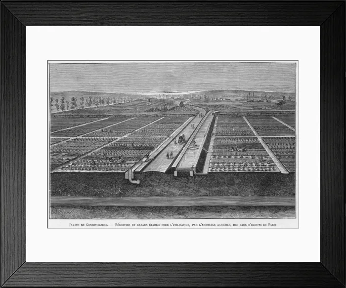 Framed Print : Gennvilliers Sewageworks