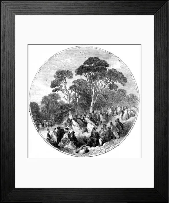 Framed Print : Greenwich Park, London, 1849 Framed Print : Greenwich Park, London, 1849