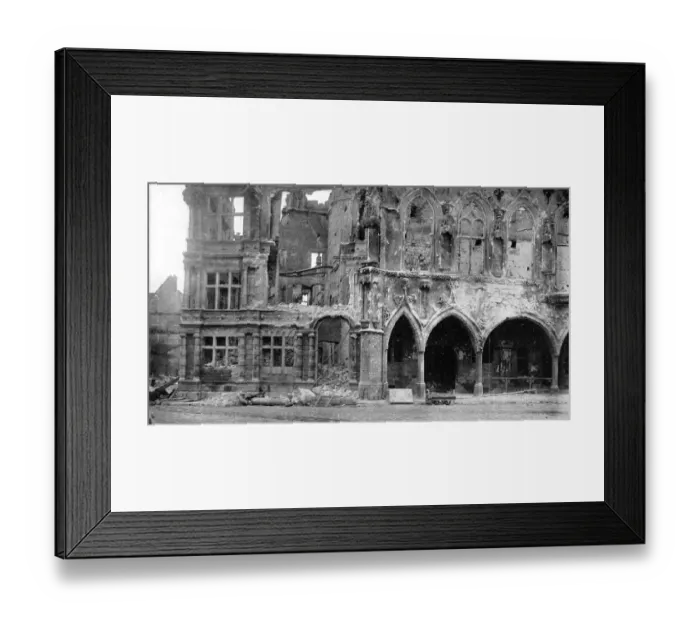 Framed Print : Arras ruined by German shells: Damage done to the sixteenth Framed Print : Arras ruined by German shells: Damage done to the sixteenth