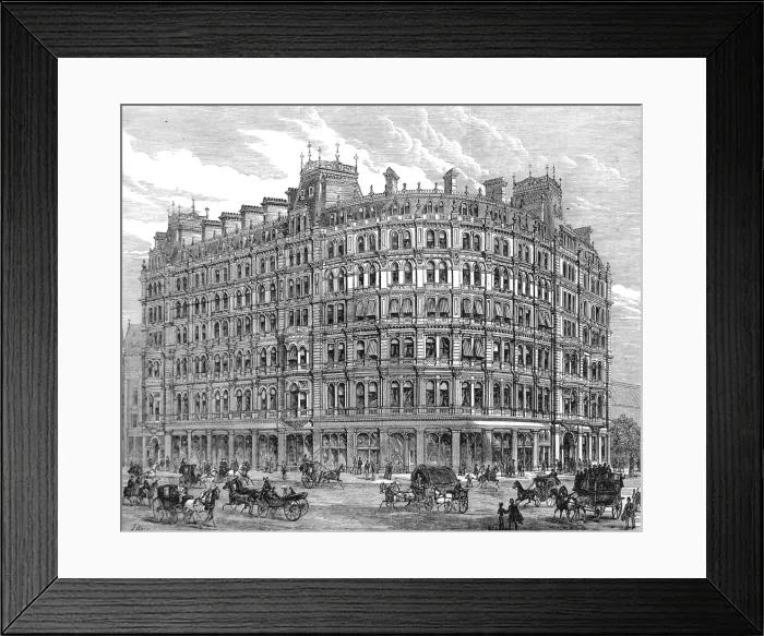 Framed Print : The New Grand Hotel, Charing Cross, 1880 Framed Print : The New Grand Hotel, Charing Cross, 1880