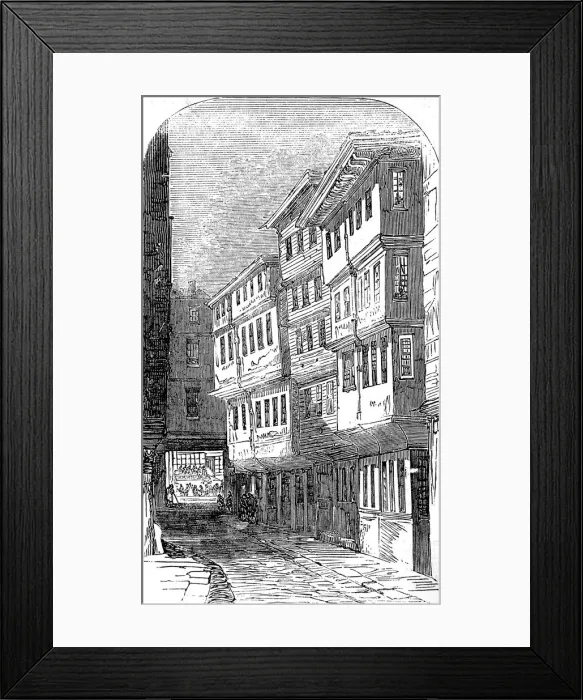 Framed Print : Old Chambers in Middle Temple Lane, London, 1857 Framed Print : Old Chambers in Middle Temple Lane, London, 1857