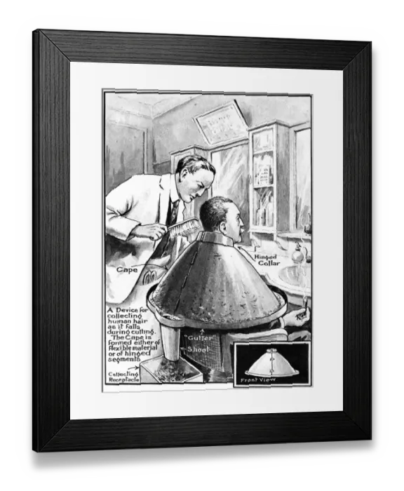 Framed Print : Hairdressers Collar, 1921 Framed Print : Hairdressers Collar, 1921