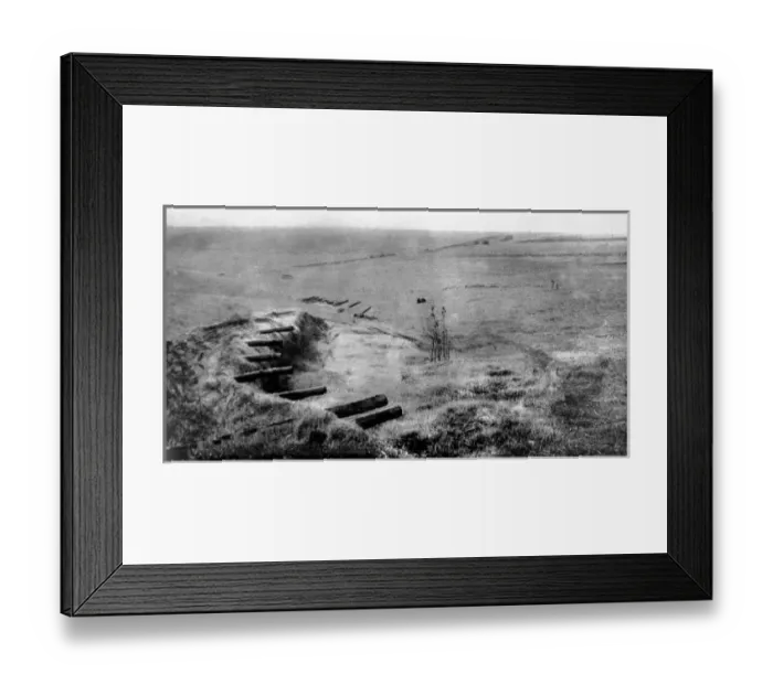 Framed Print : Dummy gun batteries: German ingenuity, to deceive the artillery and range-seeking airmen of the allies