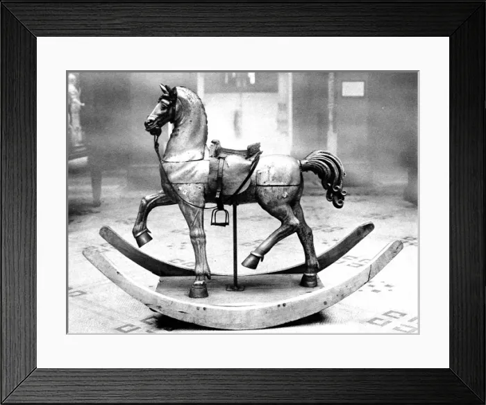 Framed Print : Seventeenth-Century Rocking Horse, 1930 Framed Print : Seventeenth-Century Rocking Horse, 1930