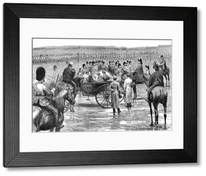 Framed Print : The Prince of Wales presenting colours to the Gordon Highlan Framed Print : The Prince of Wales presenting colours to the Gordon Highlan