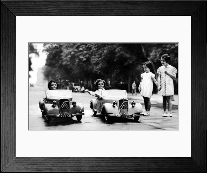 Framed Print : French Model Cars for the British Princesses, 1938