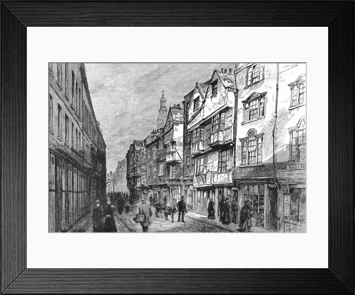 Framed Print : Wych Street, London, c. 1884 Framed Print : Wych Street, London, c. 1884