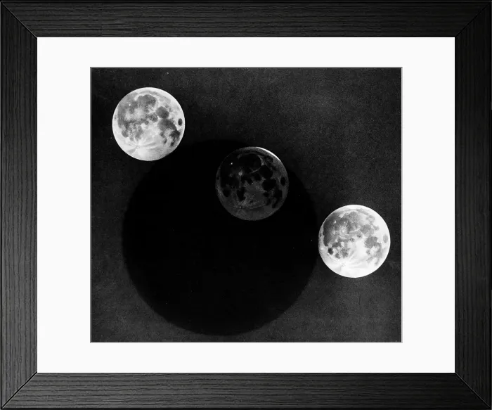 Framed Print : Illustration showing the Eclipse of the Moon, 1932 Framed Print : Illustration showing the Eclipse of the Moon, 1932