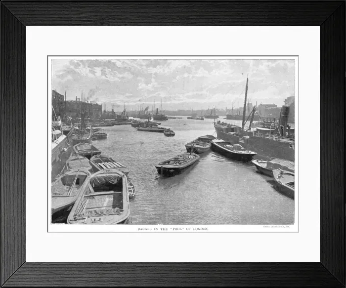 Framed Print : Barges on the Thames Framed Print : Barges on the Thames
