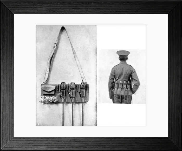 Framed Print : Rifle Grenades as used by the British against the German trenches Framed Print : Rifle Grenades as used by the British against the German trenches