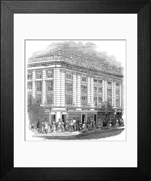 Framed Print : New Coventry Street, London, 1845 Framed Print : New Coventry Street, London, 1845