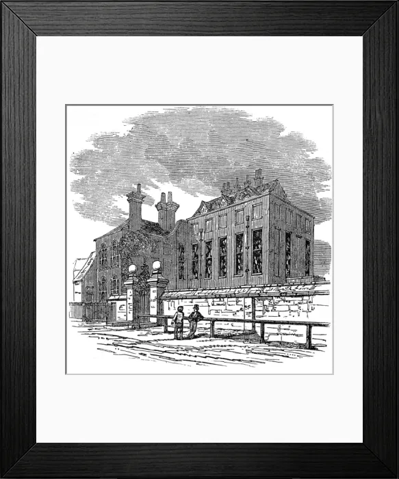 Framed Print : John Tradescants House, South Lambeth, 1846 Framed Print : John Tradescants House, South Lambeth, 1846