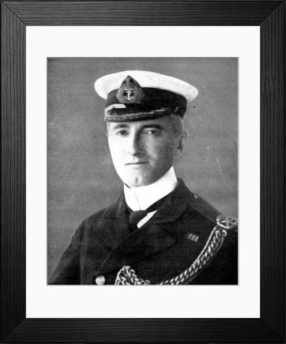 Framed Print : Captain Arther N. Loxley, H. M.s Formidable Framed Print : Captain Arther N. Loxley, H. M.s Formidable