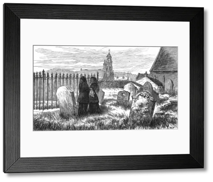 Framed Print : Ecclefechan Graveyard, Dumfries, 1881 Framed Print : Ecclefechan Graveyard, Dumfries, 1881