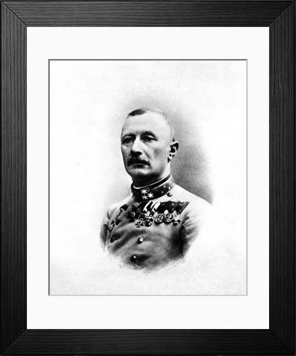 Framed Print : Field Marshal General Oscar Potiorek, Austrian Commander-In-Chief Framed Print : Field Marshal General Oscar Potiorek, Austrian Commander-In-Chief