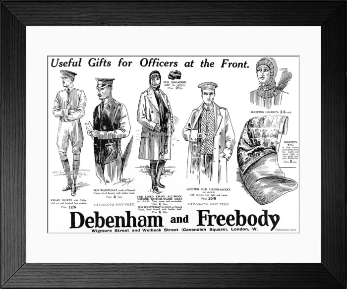 Framed Print : Debenham and Freebody advertisement Framed Print : Debenham and Freebody advertisement