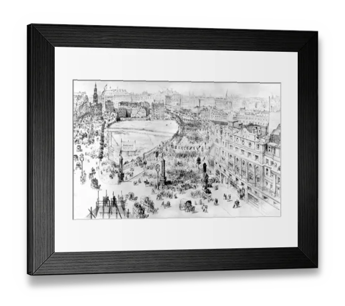 Framed Print : The Opening of Kingsway, London, 1905