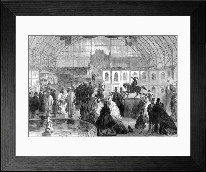 Framed Print : Opening of an Arts Exhibition, Agricultural Hall, Islington Framed Print : Opening of an Arts Exhibition, Agricultural Hall, Islington